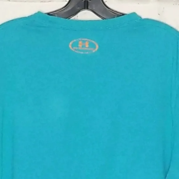 Under Armour Heat Gear Men's Blue with Camo Graphic Logo Tshirt size  XL - Picture 4 of 9